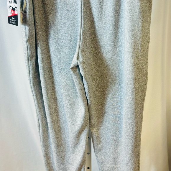 Disney Mickey Sleepwear Jogger Pants Gray/Pink Polyester/Spandex Pockets size XL - Picture 8 of 12